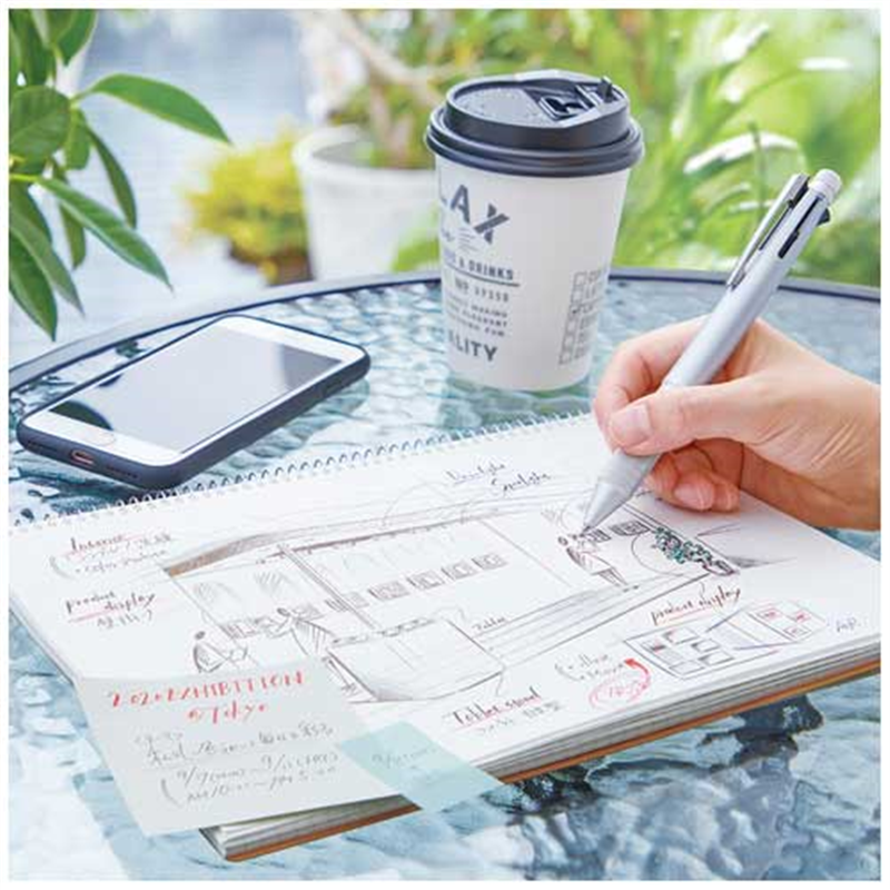 三菱鉛筆 ジェットストリーム4&1メタル Aシルバー 1個（ご注文単位1個）【直送品】