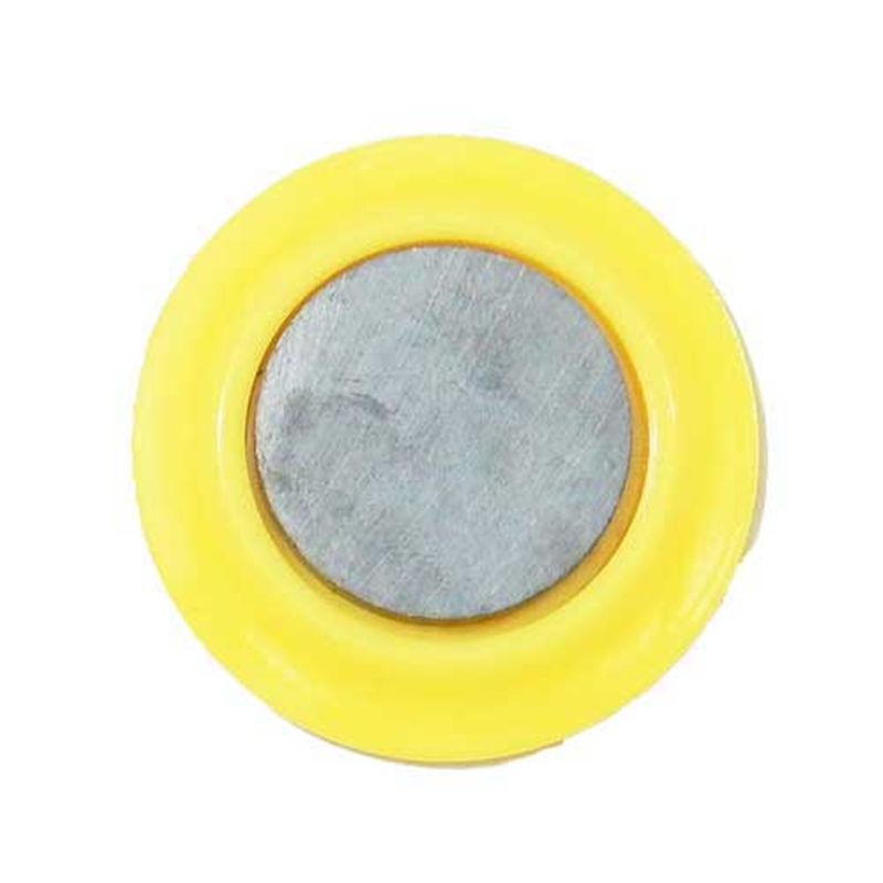 ミツヤ カラーマグネット MR-50 黄 50mm 10個/箱（ご注文単位1箱）【直送品】