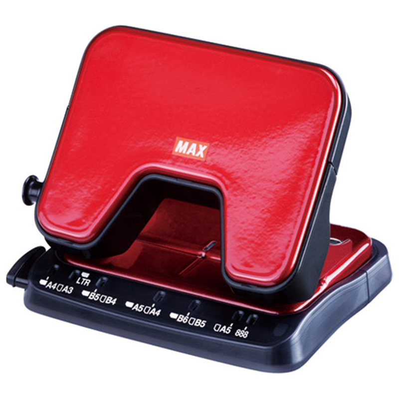マックス 軽あけパンチSCOOVA DP-25T/R 赤 DP90129 1個（ご注文単位1個）【直送品】
