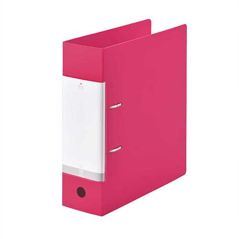 LIHITLAB D型リングファイル A4S 赤 G2290-3 1個（ご注文単位1個）【直送品】