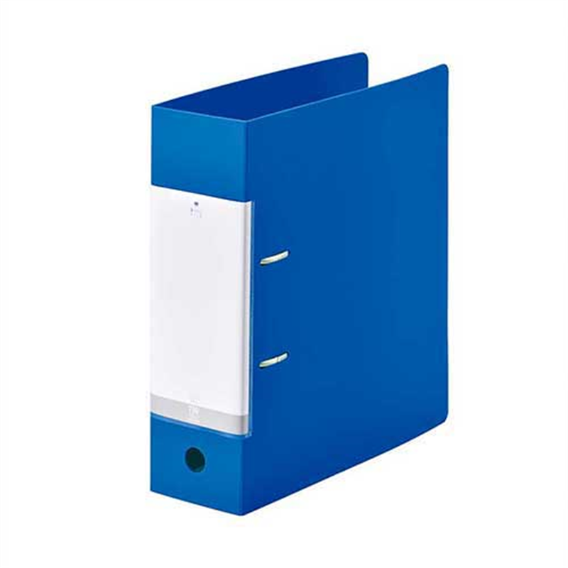 LIHITLAB D型リングファイル A4S 青 G2290-8 1個（ご注文単位1個）【直送品】