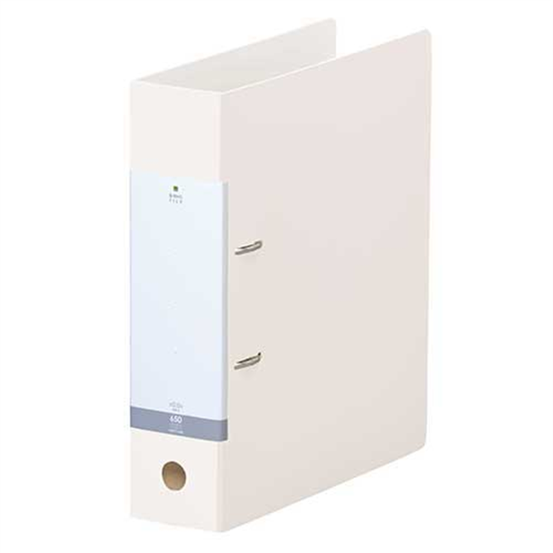 LIHITLAB D型リングファイル A4S 白 G2280-0 1個（ご注文単位1個）【直送品】