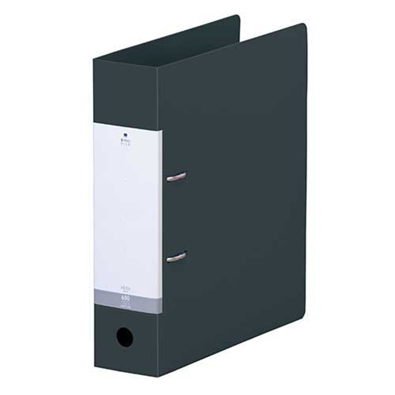 LIHITLAB D型リングファイル A4S 黒 G2280-24 1個（ご注文単位1個）【直送品】