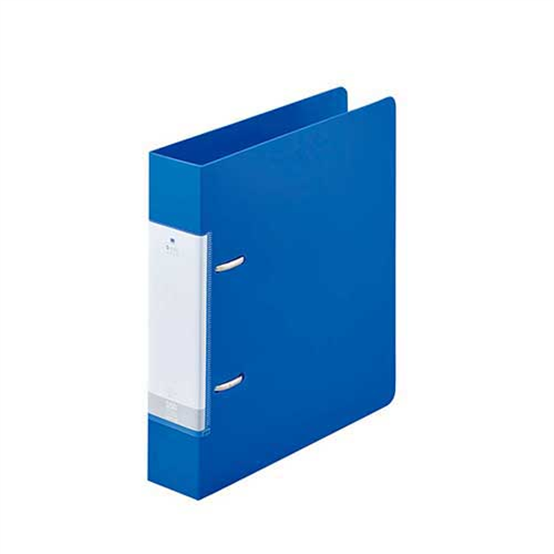 LIHITLAB D型リングファイル A5S G2232-8 青 1個（ご注文単位1個）【直送品】