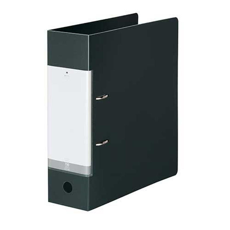 LIHITLAB D型リングファイル A4S G2290-24 黒 1個（ご注文単位1個）【直送品】