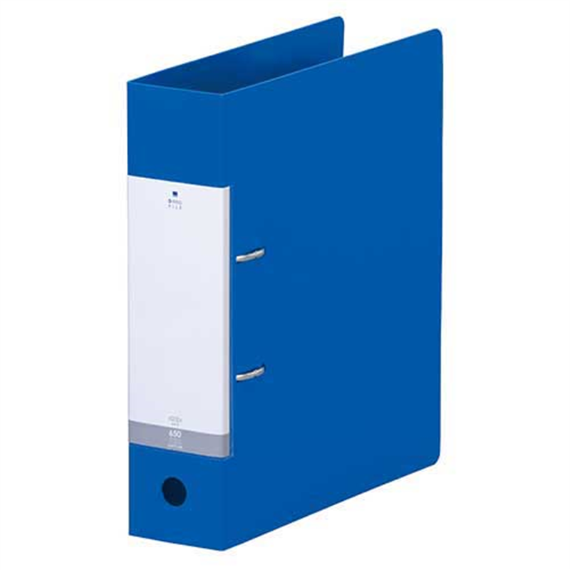 LIHITLAB D型リングファイル A4S G2280-8 青 1個（ご注文単位1個）【直送品】