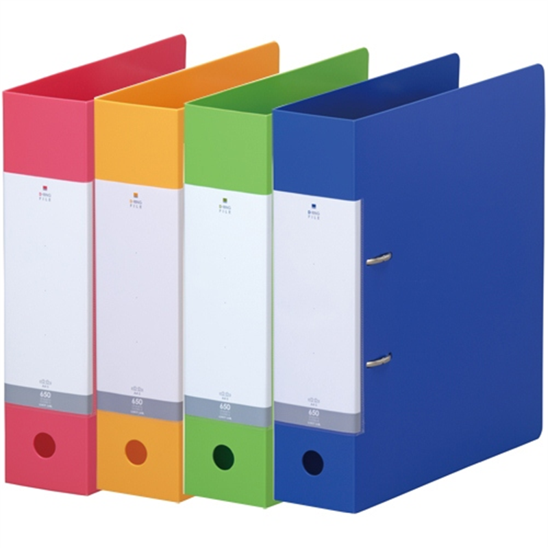 LIHITLAB D型リングファイル A4S G2280-8 青 1個(ご注文単位1個)【直送品】