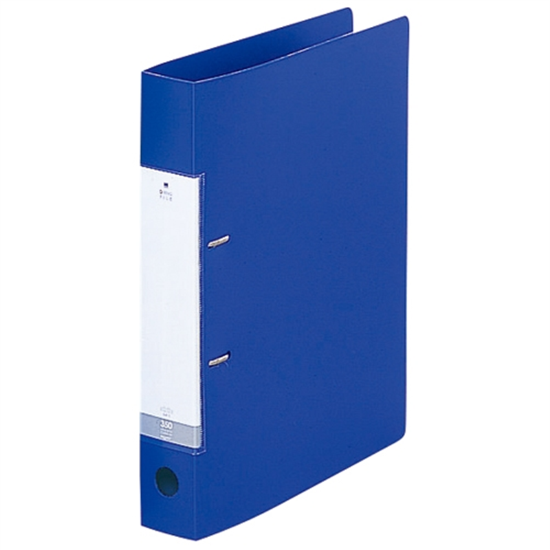 LIHITLAB D型リングファイル G2230-8 A4S 46mm 青 1個（ご注文単位1個）【直送品】