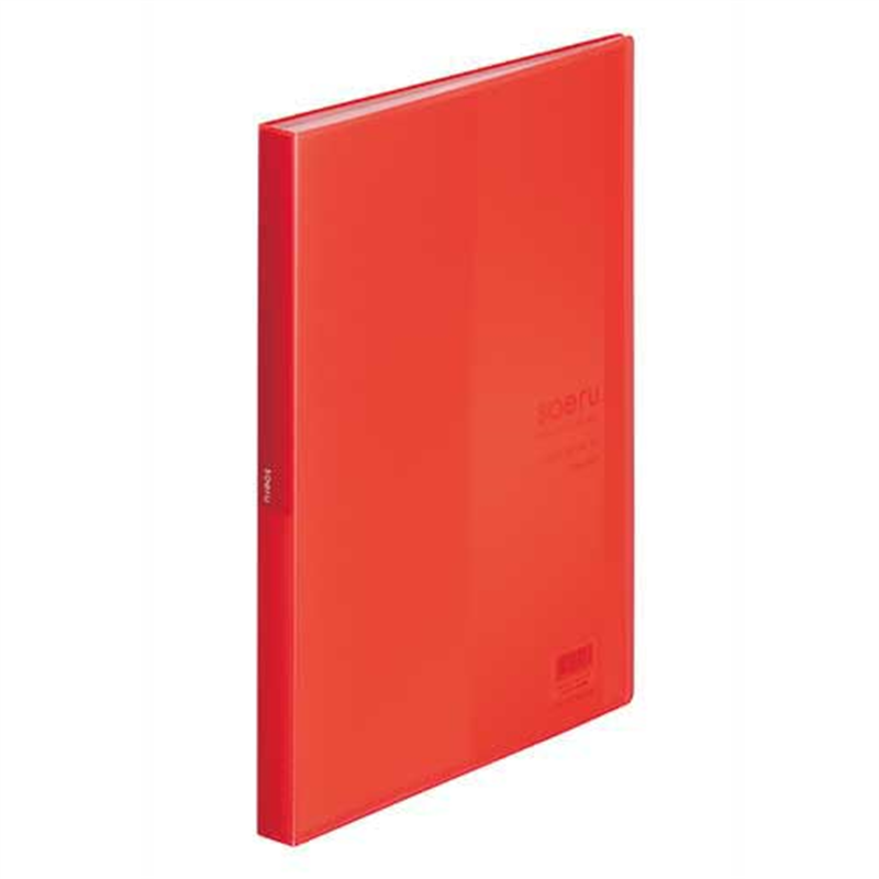 LIHITLAB クリヤーブック40P N-8102-3 赤 1個（ご注文単位1個）【直送品】