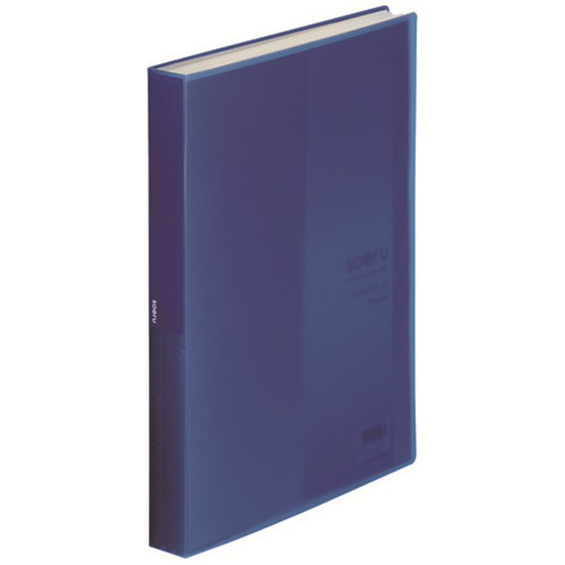 LIHITLAB クリヤーブック60P N-8103-11 青 1個（ご注文単位1個）【直送品】