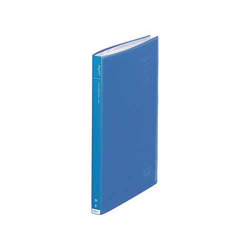 LIHITLAB クリヤーブック40P G3102-8 A4S ブルー 1個（ご注文単位1個）【直送品】