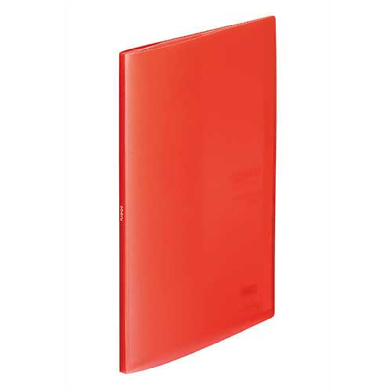 LIHITLAB クリヤーブック10P N-8100-3 赤 1個（ご注文単位1個）【直送品】