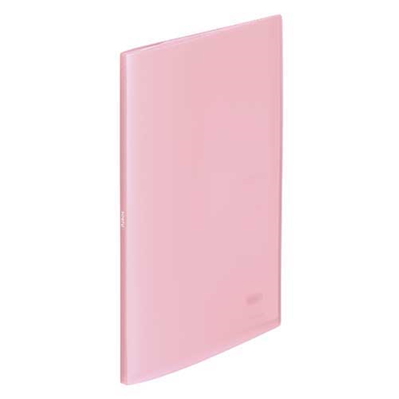 LIHITLAB クリヤーブック10P N-8100-12 桃 1個（ご注文単位1個）【直送品】