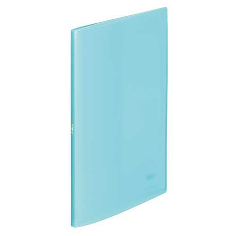 LIHITLAB クリヤーブック10P N-8100-14 水 1個（ご注文単位1個）【直送品】