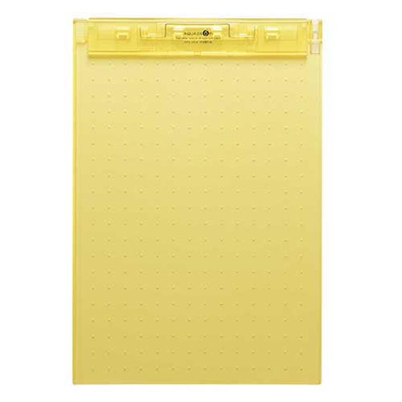 LIHITLAB 超薄型クリップボードA4E黄 A-5067-5 1個(ご注文単位1個)【直送品】