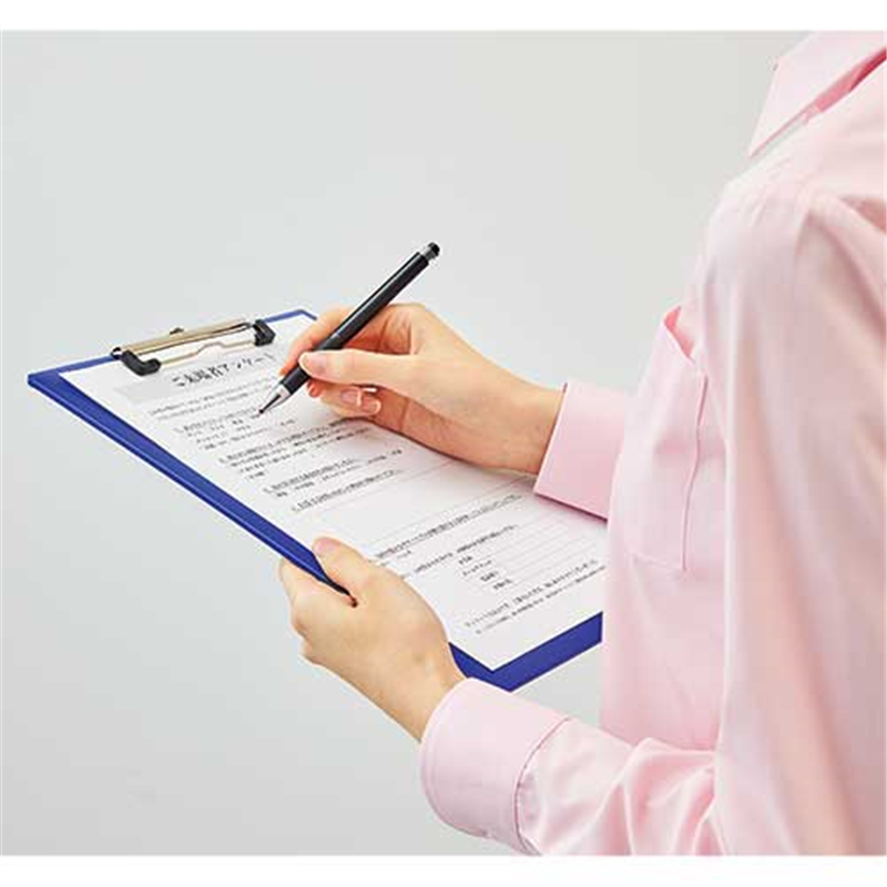 LIHITLAB 軽量クリップボード 抗菌 紺A2990-11 1個(ご注文単位1個)【直送品】