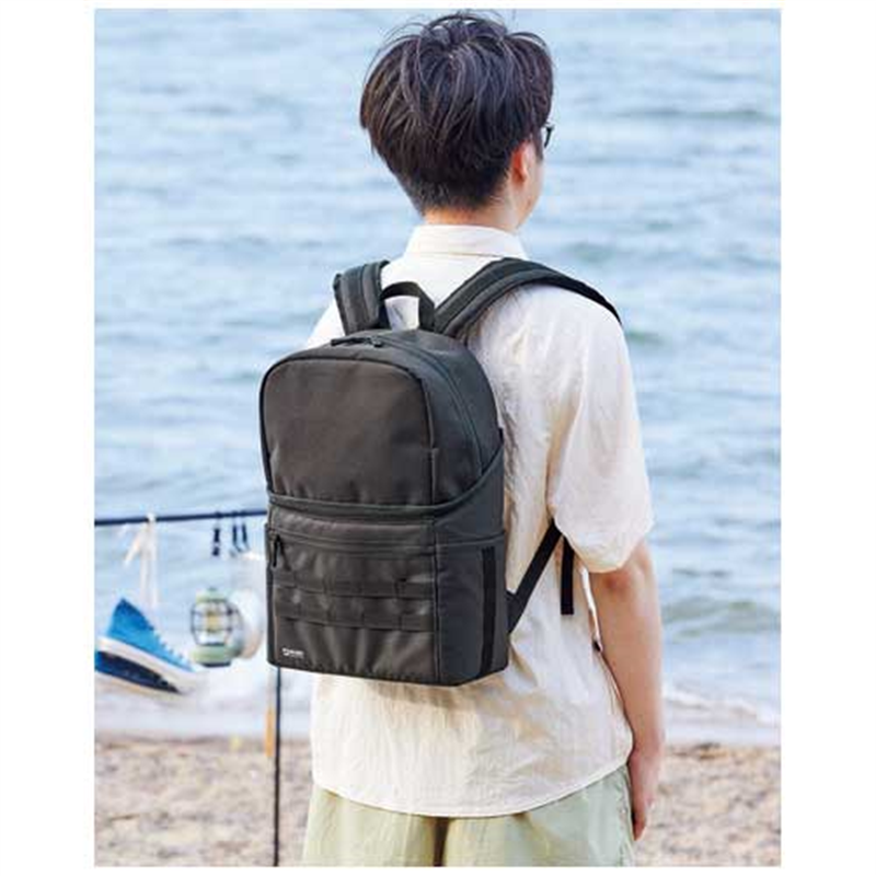 LIHITLAB スタンドバックパック黒16L A-3209-24 1個（ご注文単位1個）【直送品】