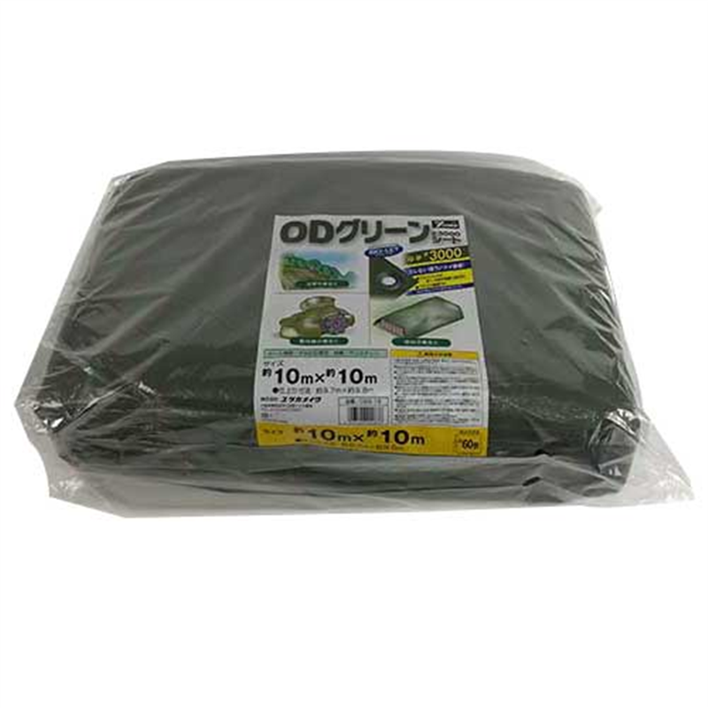 ユタカメイク ODグリーンシート #3000 10.0mX10.0m 1個（ご注文単位1個）【直送品】