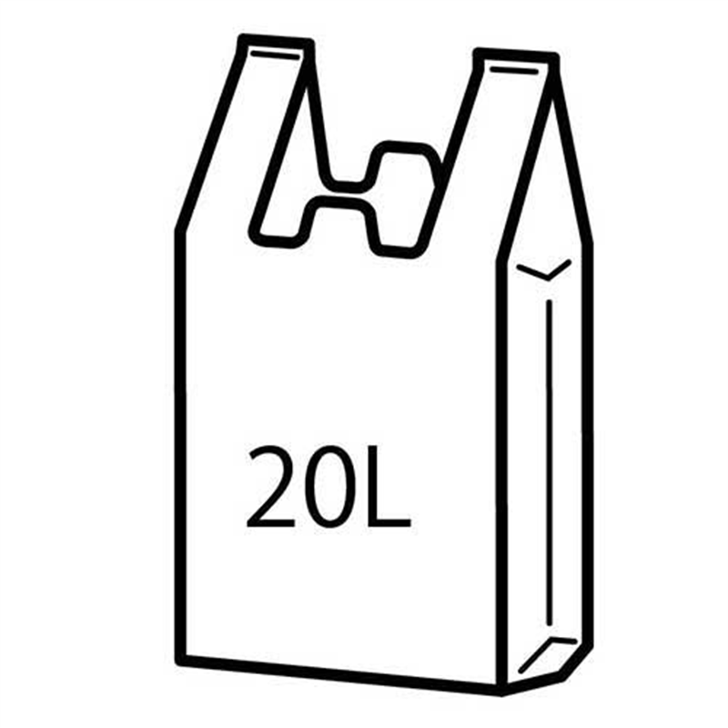 日本技研 とって付ごみ袋半透明 20L 30枚 KB203H 1個（ご注文単位1個）【直送品】