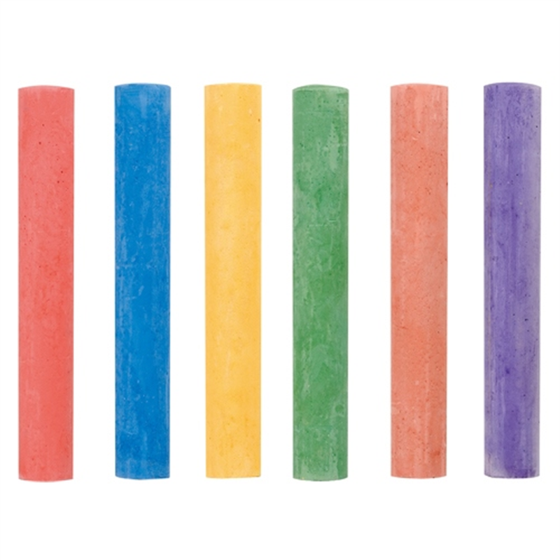 日本白墨工業 天神チョーク 6S-8 色 6本入 1個（ご注文単位1個）【直送品】