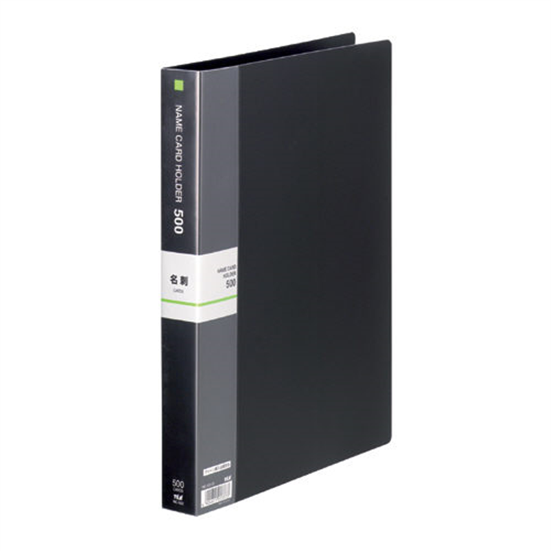 テージー 名刺ホルダー NC-502-01 A4S 500名 黒 1個（ご注文単位1個）【直送品】