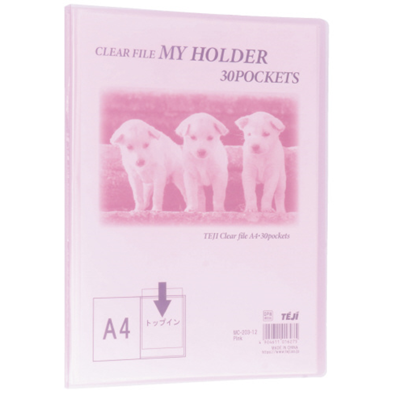 テージー マイホルダー30P MC203-12 A4S ピンク 1個（ご注文単位1個）【直送品】