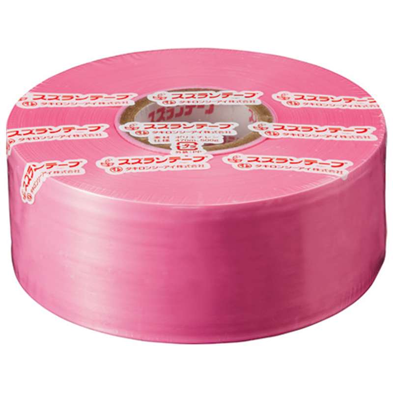 タキロンシーアイ スズランテープ 24203103 470m ピンク 1個(ご注文単位1個)【直送品】