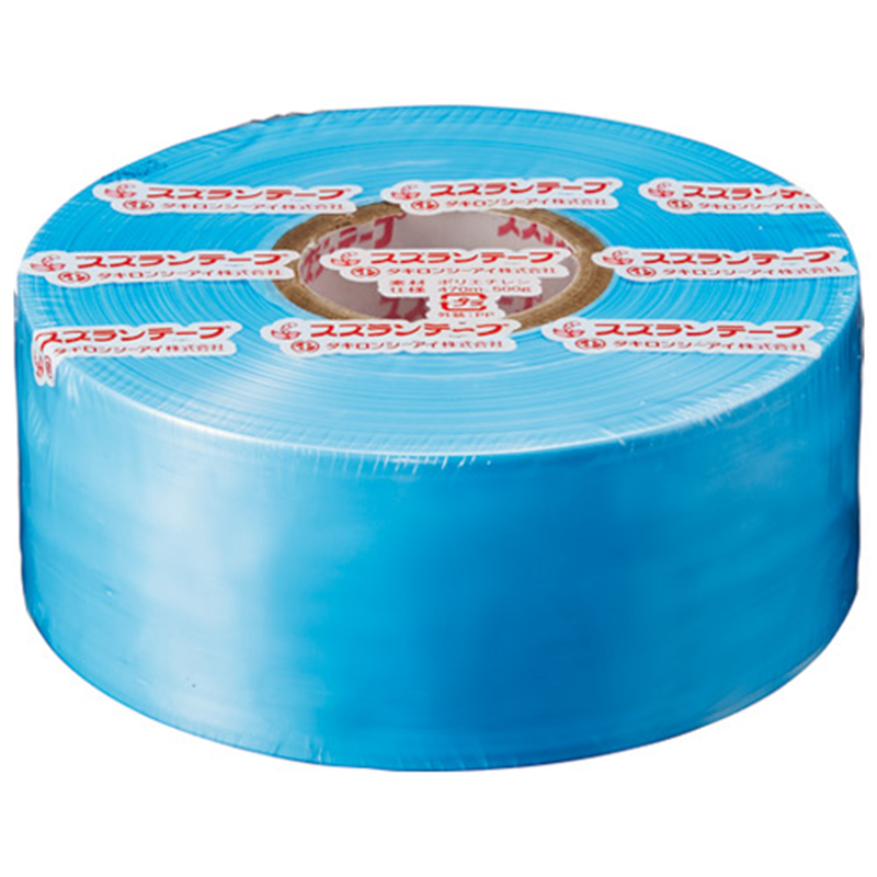 タキロンシーアイ スズランテープ 24203104 470m 空色 1個(ご注文単位1個)【直送品】