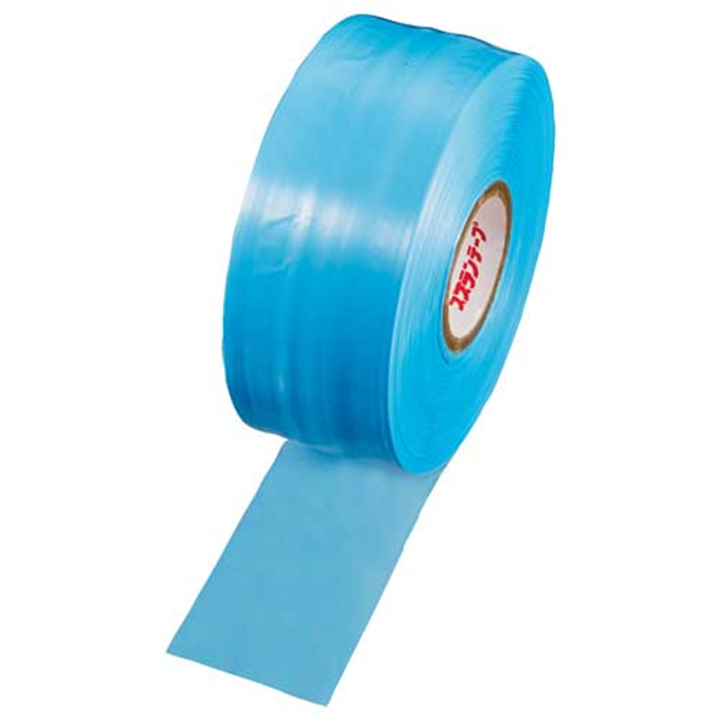 タキロンシーアイ スズランテープ 24203104 470m 空色 1個(ご注文単位1個)【直送品】