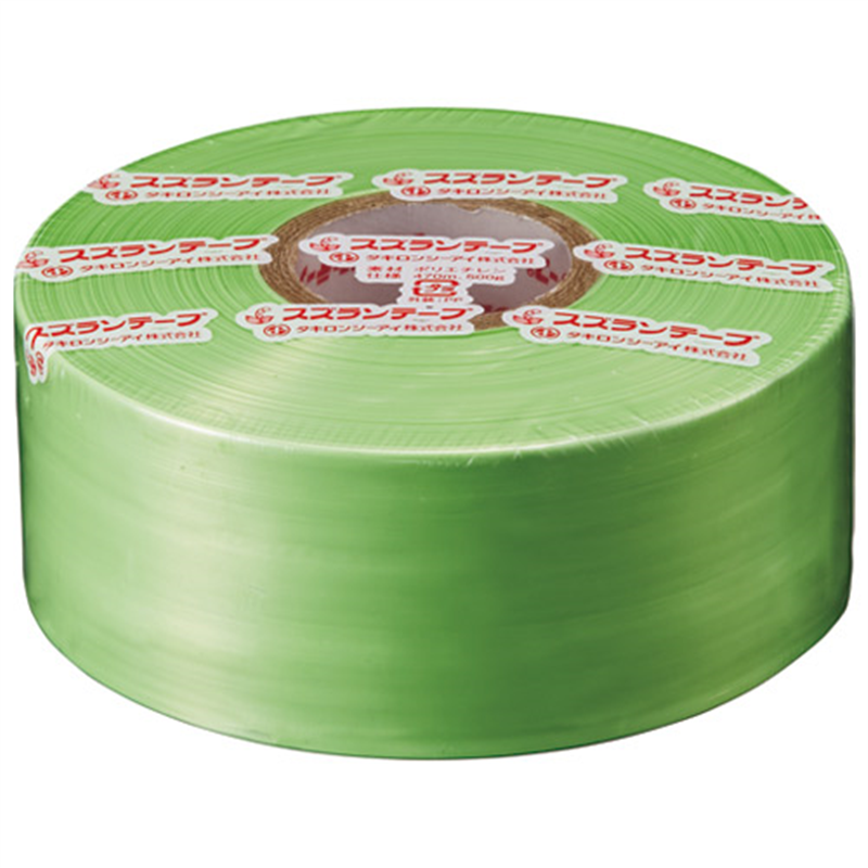 タキロンシーアイ スズランテープ 24203105 470m 若草 1個(ご注文単位1個)【直送品】