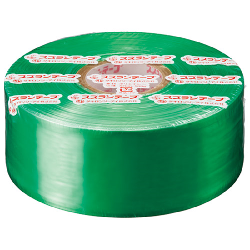 タキロンシーアイ スズランテープ 24202012 470m 緑 1個（ご注文単位1個）【直送品】