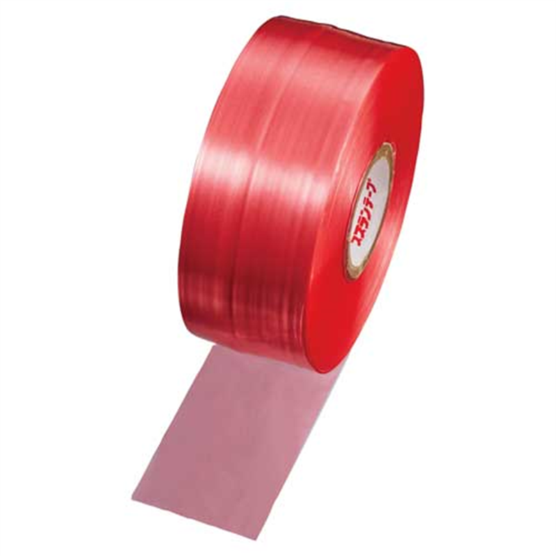 タキロンシーアイ スズランテープ 24202013 470m 赤 1個(ご注文単位1個)【直送品】