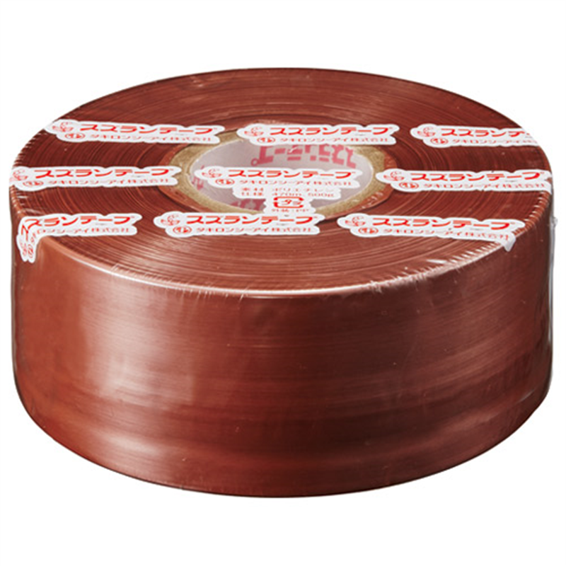 タキロンシーアイ スズランテープ 24202018 470m 茶 1個(ご注文単位1個)【直送品】