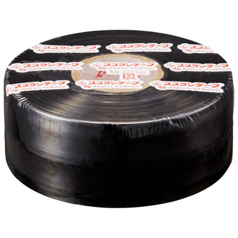 タキロンシーアイ スズランテープ 24202019 470m 黒 1個（ご注文単位1個）【直送品】