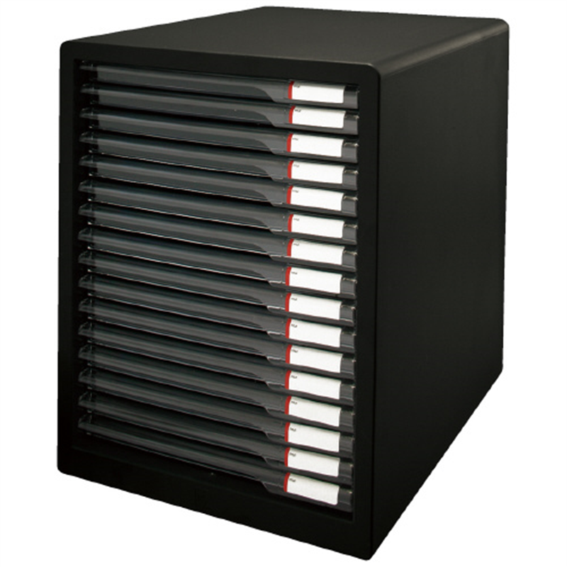 アイリスオーヤマ レターケース 16段 L-16SSR ダークグレー 1個（ご注文単位1個）【直送品】