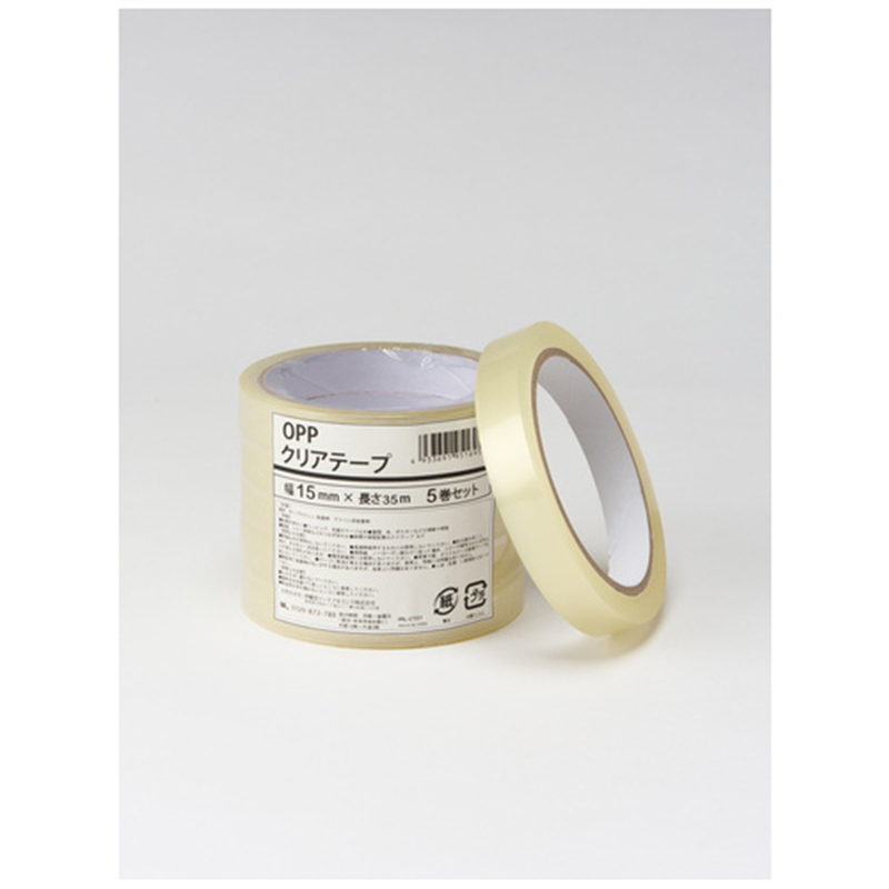伊藤忠リーテイルリンク OPPクリアテープ15mm×35m 5巻 IRL-CT01 1個（ご注文単位1個）【直送品】