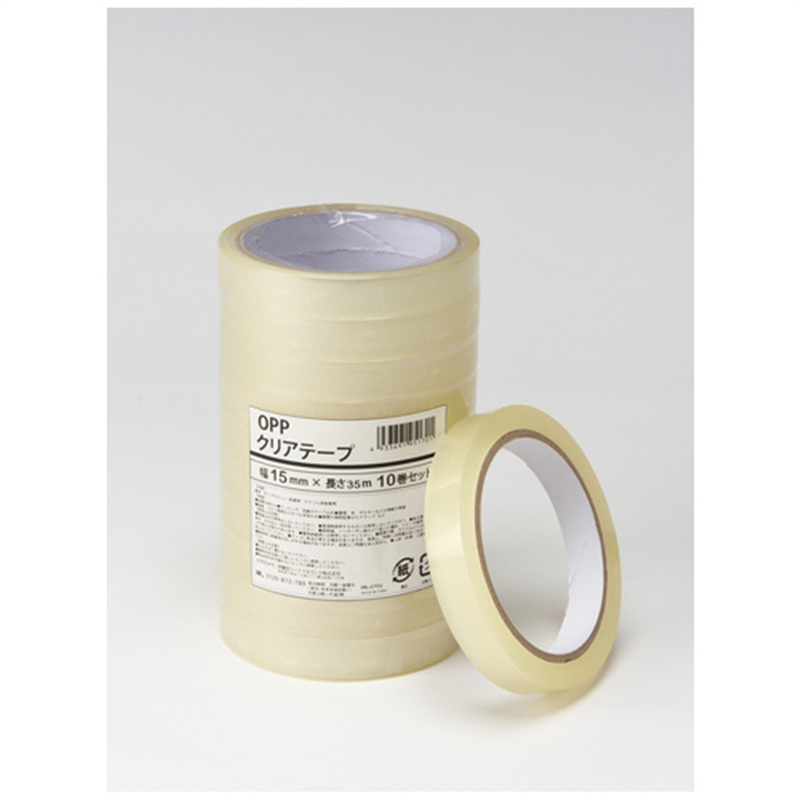 伊藤忠リーテイルリンク OPPクリアテープ15mm×35m 10巻 IRL-CT02 1個（ご注文単位1個）【直送品】
