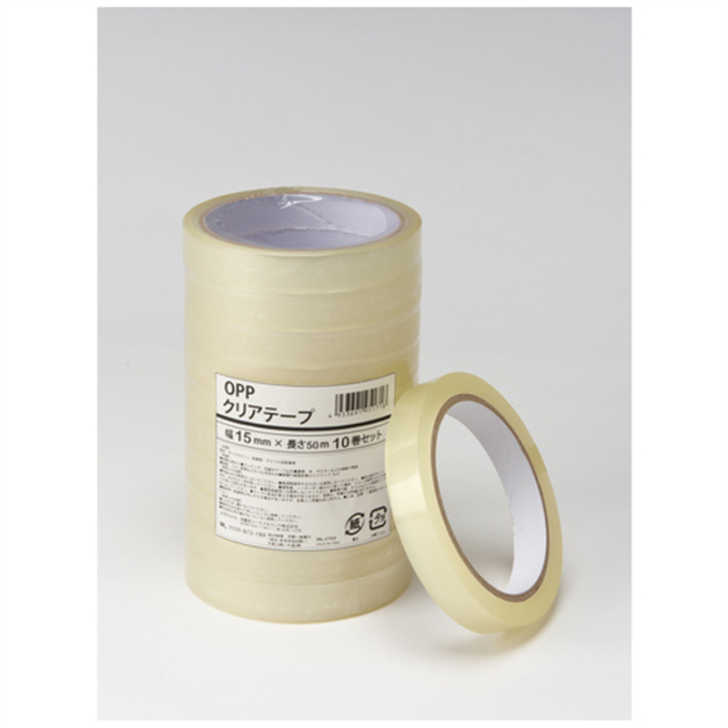 伊藤忠リーテイルリンク OPPクリアテープ15mm×50m 10巻 IRL-CT03 1個（ご注文単位1個）【直送品】