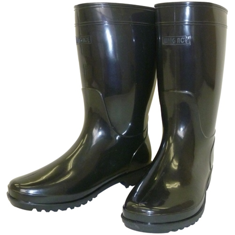 WING ACE ブーツ軽半長靴WB-802 27.0 ブラック 1個（ご注文単位1個）【直送品】