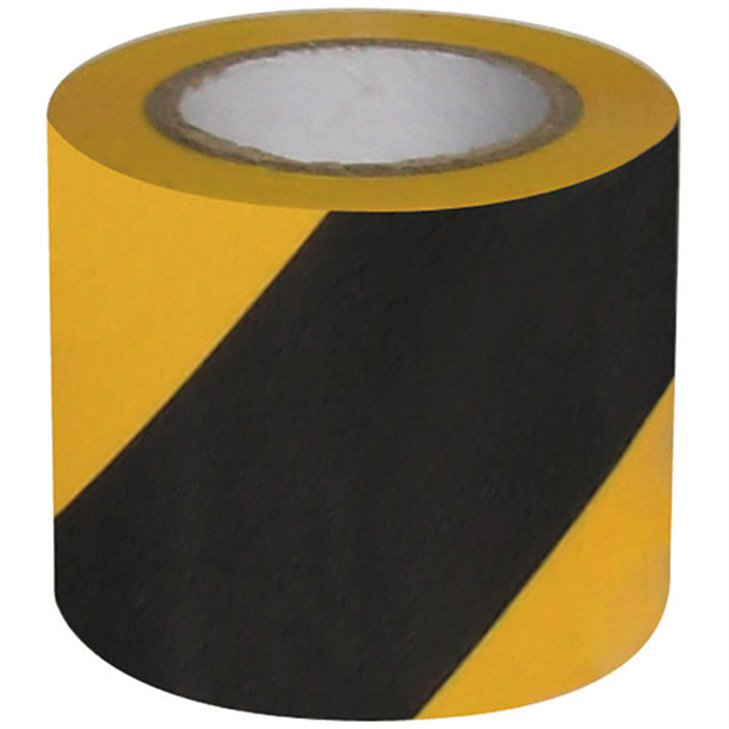 WING ACE 危険表示テープ 45mm×10m 斜めシマ 1個（ご注文単位1個）【直送品】