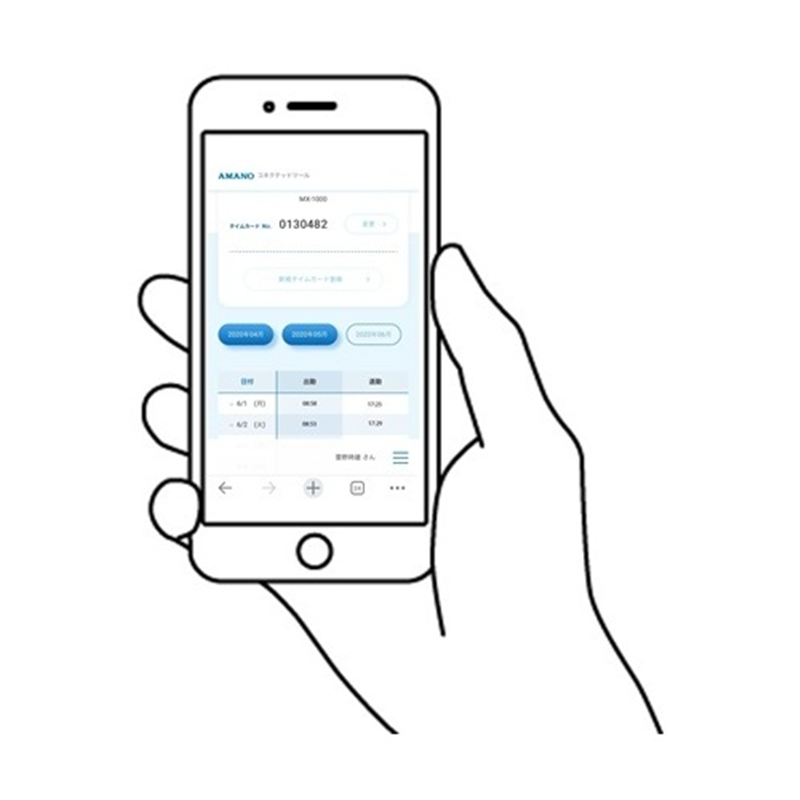 アマノ タイムレコーダーMX-3000 1個（ご注文単位1個）【直送品】