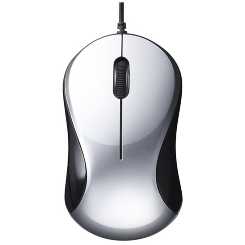 BUFFALO LEDマウス シルバーBSMBU100SV 1個（ご注文単位1個）【直送品】