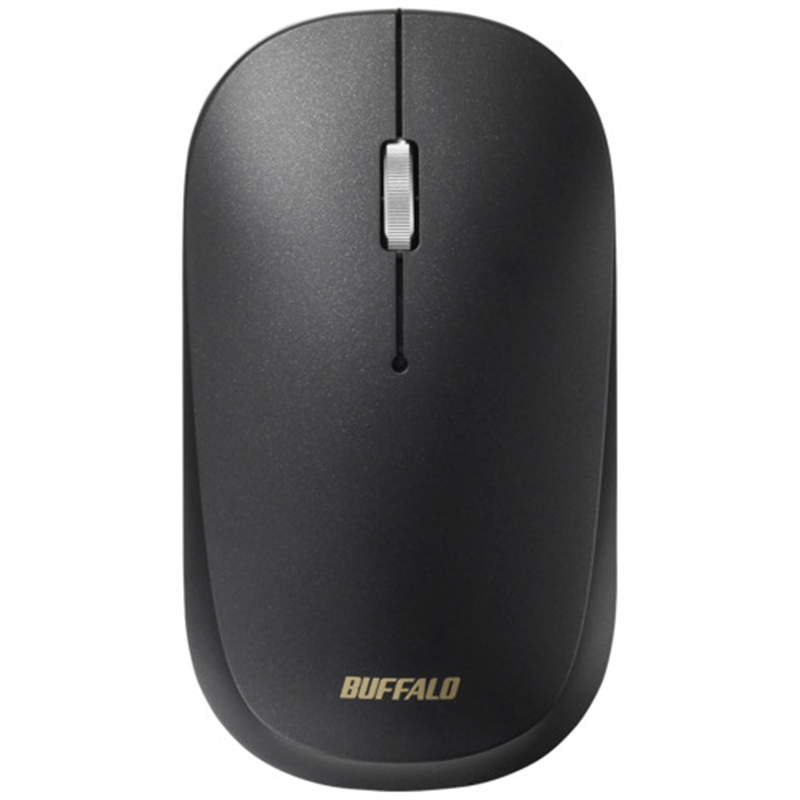 BUFFALO 薄型無線マウス ノーマル 黒 BSMBW330NBK 1個（ご注文単位1個）【直送品】
