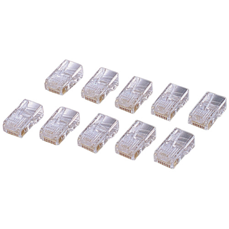 エレコム RJ45コネクタ LD-6RJ45T10 10個/箱(ご注文単位1箱)【直送品】