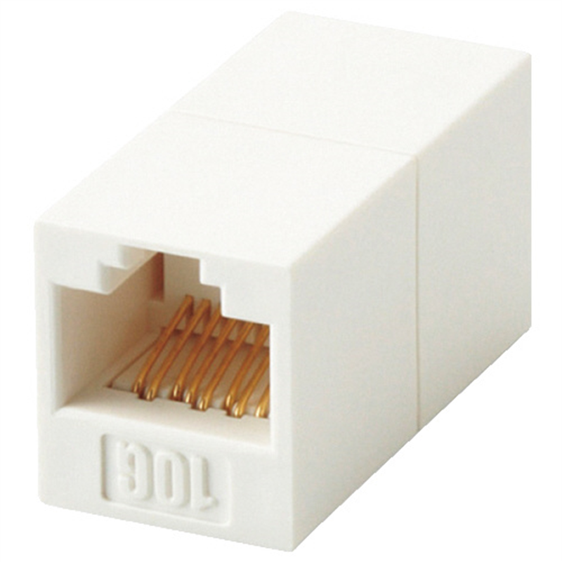 エレコム RJ45延長コネクタ LD-RJ45JJ6AY2 1個(ご注文単位1個)【直送品】