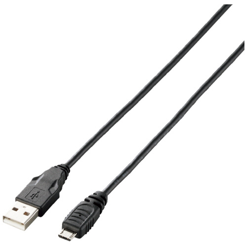 エレコム MicroUSB(A-MicroB)ケーブルU2C-AMB20BK 1個（ご注文単位1個）【直送品】