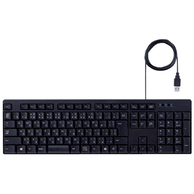 エレコム 有線フルキーボード TK-FFCM01BK 1個(ご注文単位1個)【直送品】