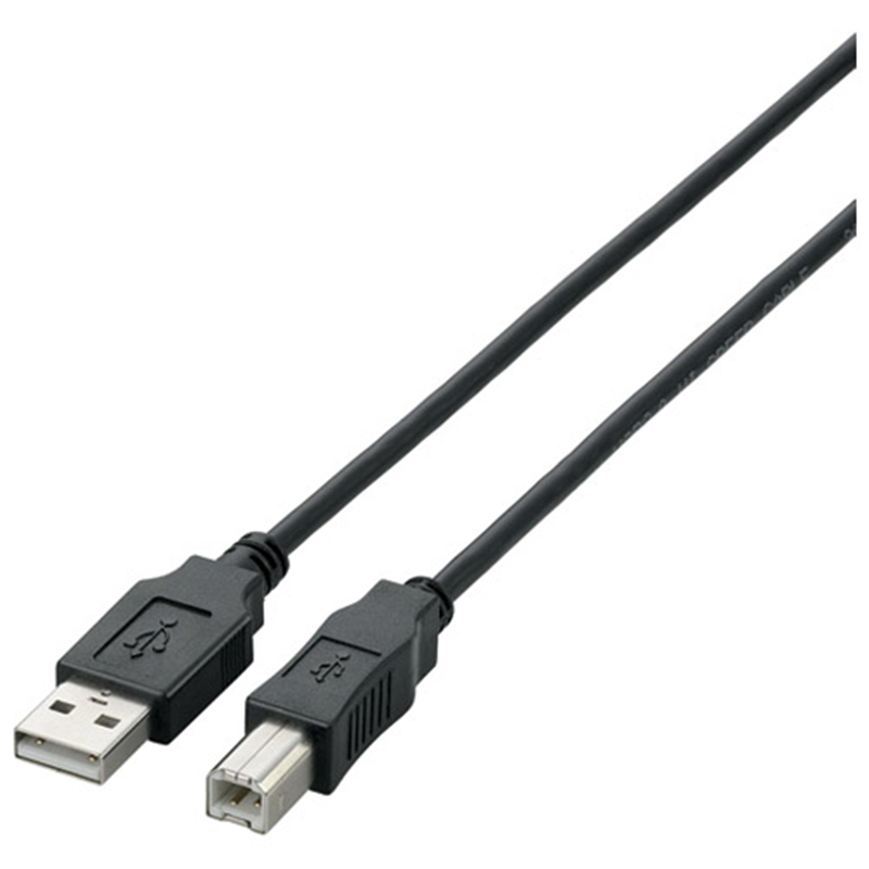 エレコム USB2.0ケーブル5m U2C-BN50BK ブラック 1個（ご注文単位1個）【直送品】