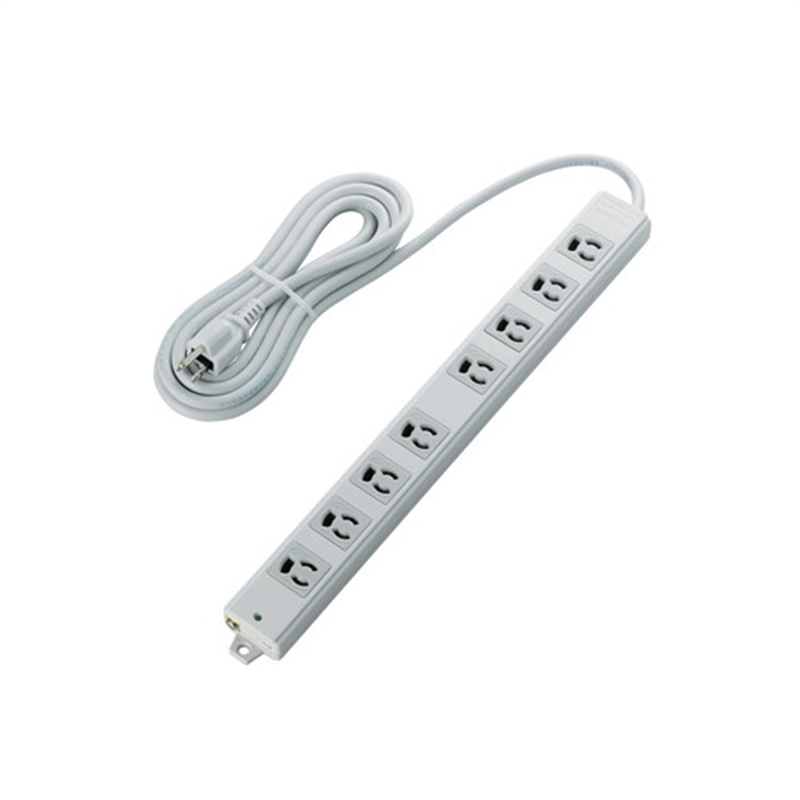 エレコム OAタップ磁石付3P 8個口 3m T-WRM3830LG/RS 1個（ご注文単位1個）【直送品】