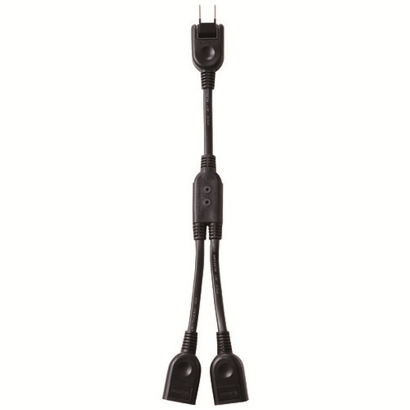 エレコム 電源延長コード0.2m ブラック T-ADR3BK 1個（ご注文単位1個）【直送品】